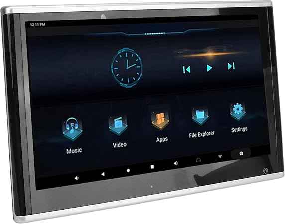 HEAD REST 10.1INCH ANDROID 2GB RAM 32GB STORAGE VER.13 (PAIR) BLK .