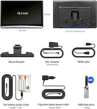 HEAD REST 12.3INCH ANDROID 3GB RAM 16GB STORAGE VER.13 (PAIR) .