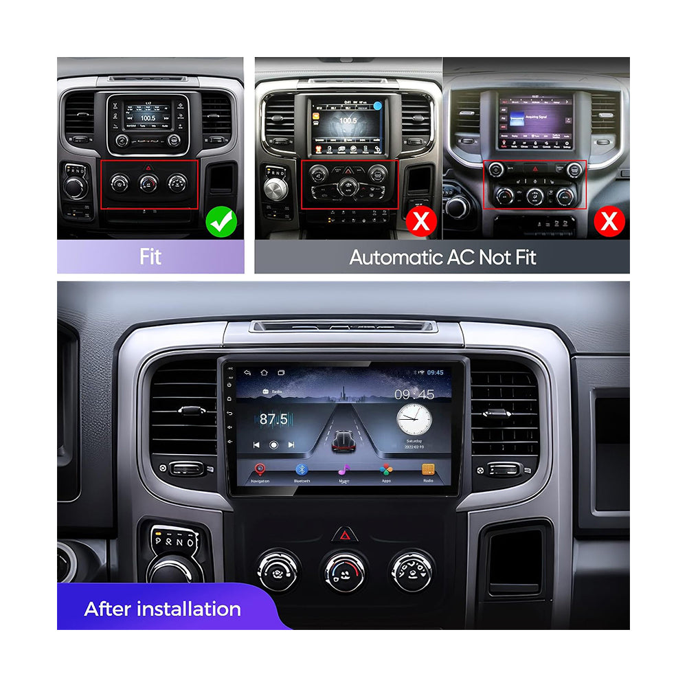 DODGE RAM (LOW) 2013-2018 9" ANDROID