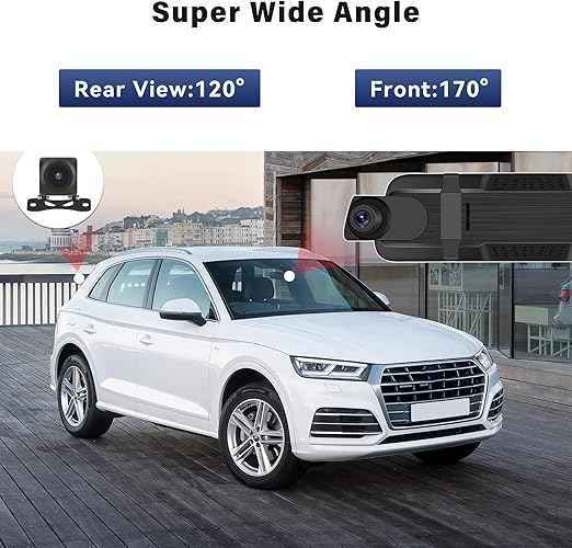 DASH CAM MIRROR FULL SCREEN DUAL CAMERA 4K WDR (MR 2CAM 4K) 2CH.