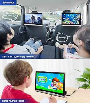 HEAD REST 12.3INCH ANDROID 3GB RAM 16GB STORAGE VER.13 (PAIR) .