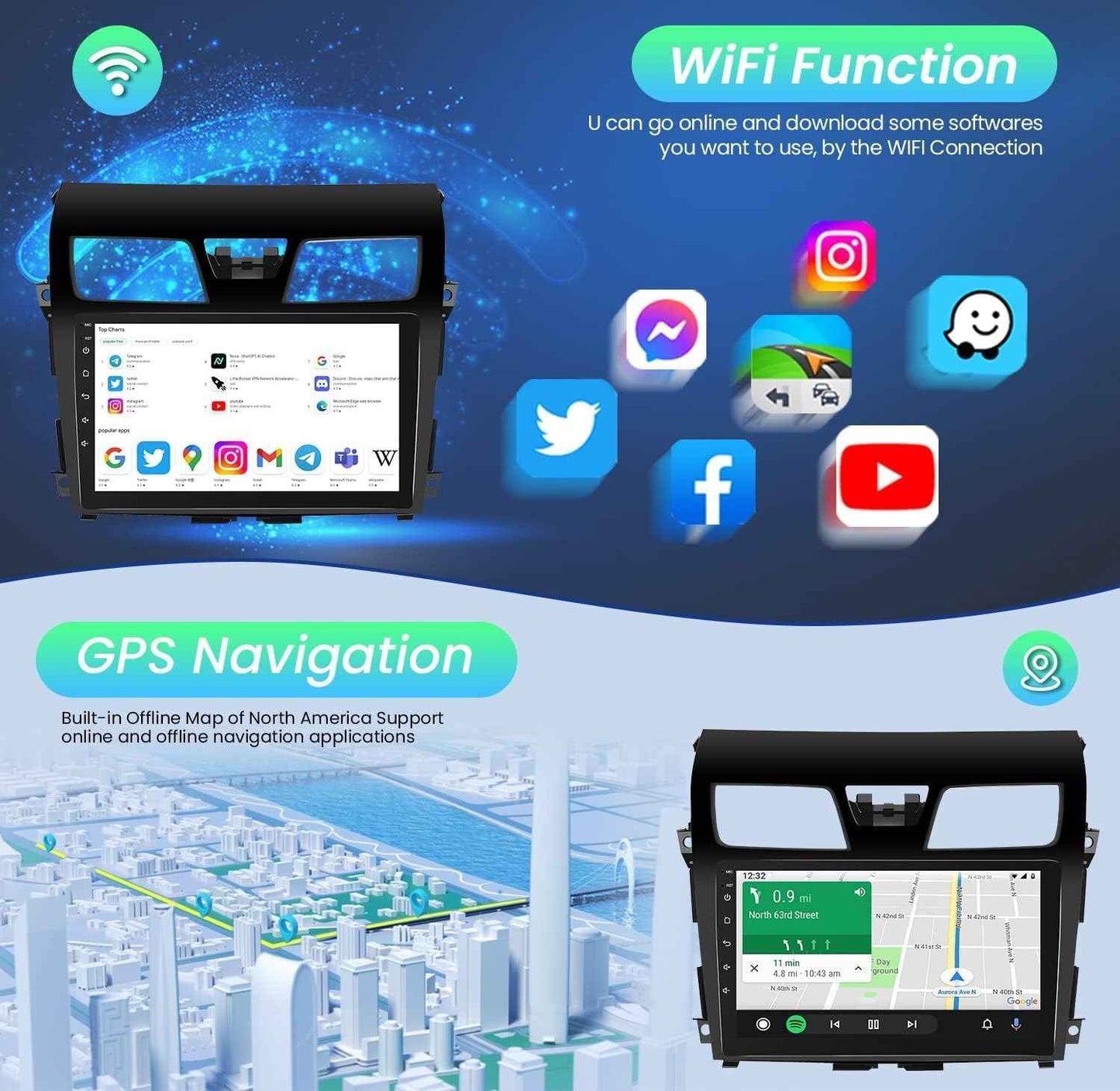 NISSAN ALTIMA 2013-2017 ANDROID