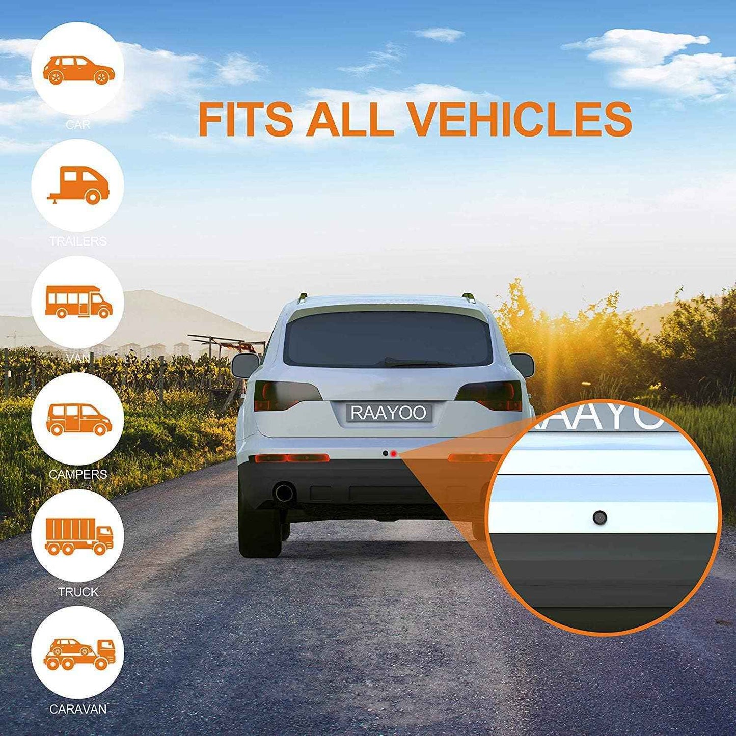 AHD X3 2-IN-1 CAR REAR VIEW OR FRONT VIEW CAMERA.