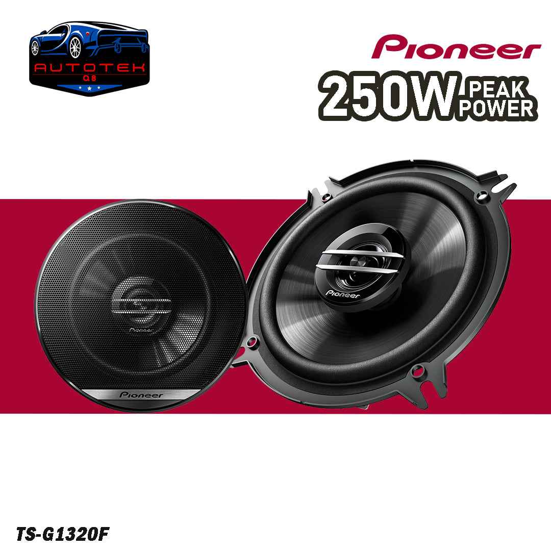 PIONEER SPEAKER TS-G1320F 13cm 2-Way Coaxial Speakers (250W), Black, Normal