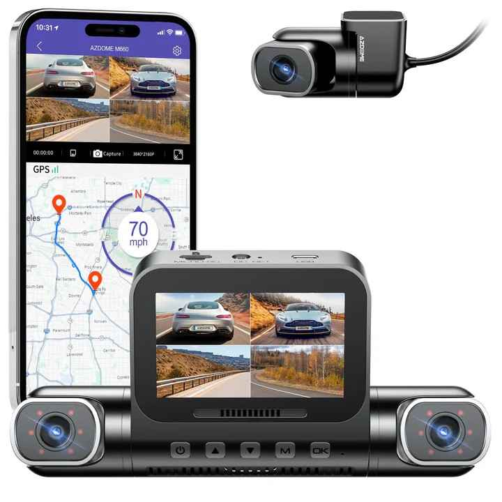 Dashcam AZDOME 4CH M660 4K ULTRA HD