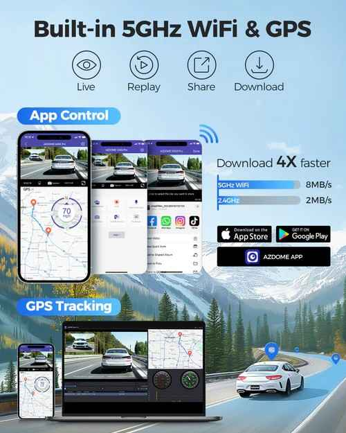 Dashcam AZDOME GS63 PRO 4K ULTRA HD