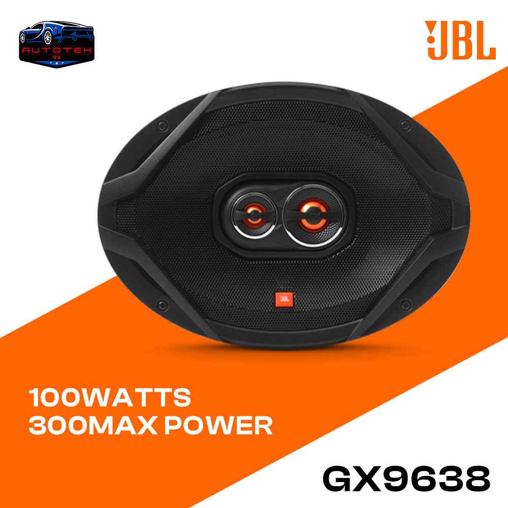 JBL GX9638 6" x 9" 3-WAY CAR AUDIO SPEAKERS – 210W PEAK / 100W RMS | PRO SOUND, SOFT-DOME TWEETER.