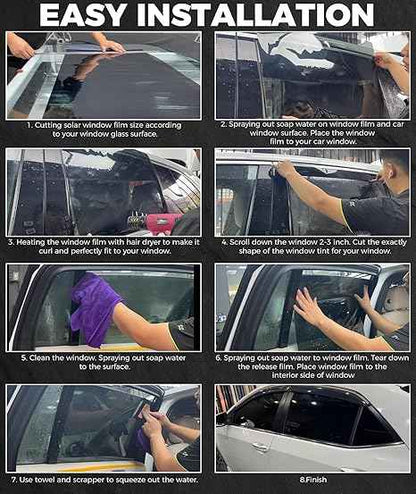CAR WINDOW FILM "ADVANCE NANO CERAMIC" PLATANIUM (HARARI) VISIBILITY 30% ROLL (590)