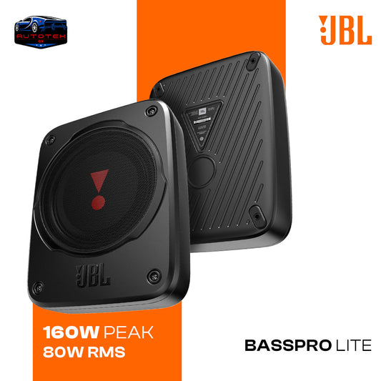 BASSPRO LITE Ultra-Compact Underseat Car Audio Subwoofer | 80W RMS, 160W Peak Power.