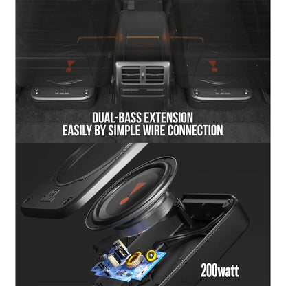 BASSPRO LITE Ultra-Compact Underseat Car Audio Subwoofer | 80W RMS, 160W Peak Power.