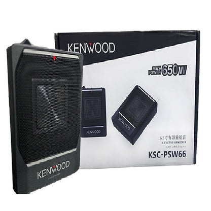 Kenwood KSC-PSW66 6.5” Powered Underseat Active Subwoofer  - Max Power 650W, N-Power - 120W
