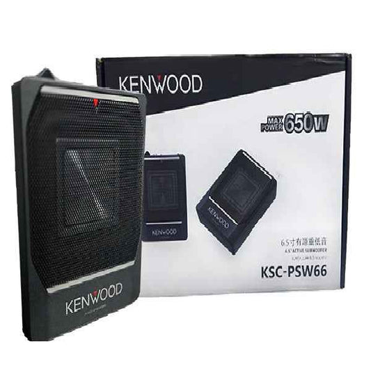Kenwood KSC-PSW66 6.5” Powered Underseat Active Subwoofer  - Max Power 650W, N-Power - 120W