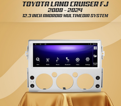 Android 12.3 Screen 4 GB RAM AND 32 GB STORAGE Car Stereo Radio Plug Play for Toyota FJ CRUISER GPS Carplay