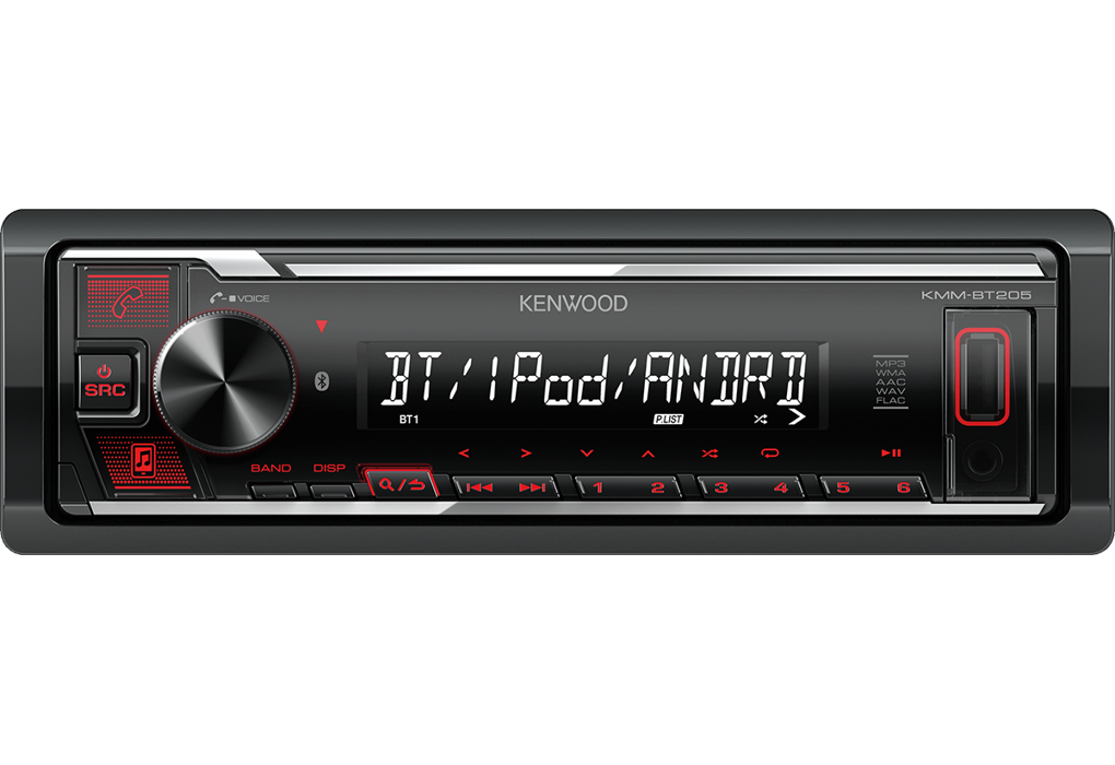 Kenwood KMM-BT205 Digital Car Radio with USB/iPod/Bluetooth