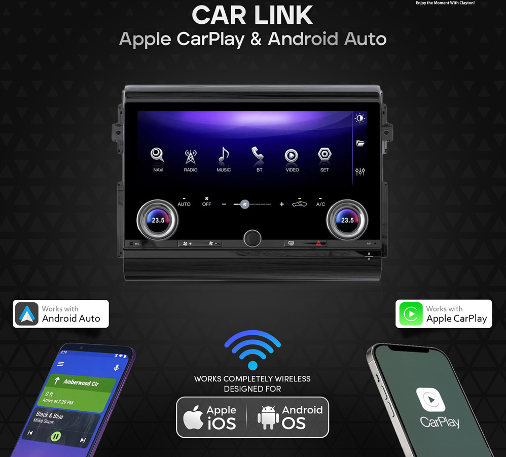 Toyota Fj Cruiser 2008-2024 (13-inch) 8 GB AND 128 STORAGE Android Multimedia System with Knobs (Black)