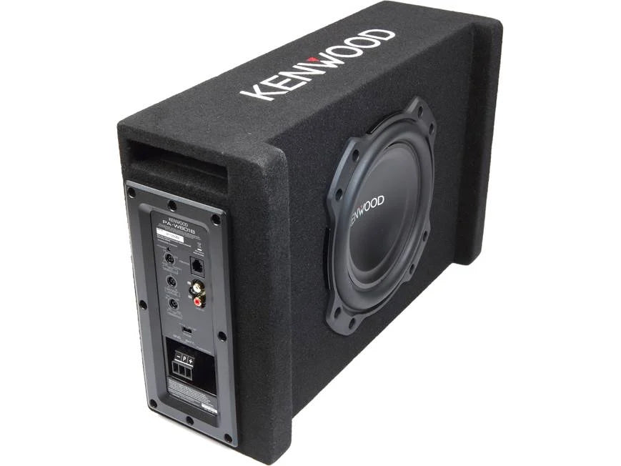 Kenwood Active Compact 400W Subwoofer Enclosure PA-W801B PAW801B