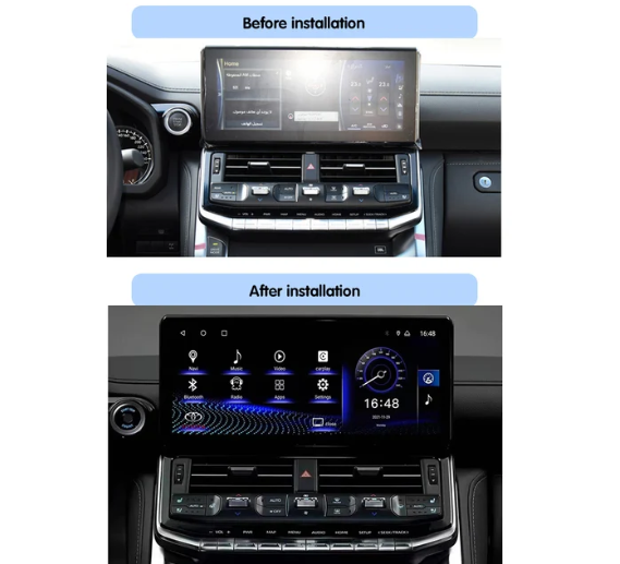 Toyota Land Cruiser GXR LC300 2022-2025 (12.3-inch) 8 GB RAM 128 STORAGE Android Multimedia