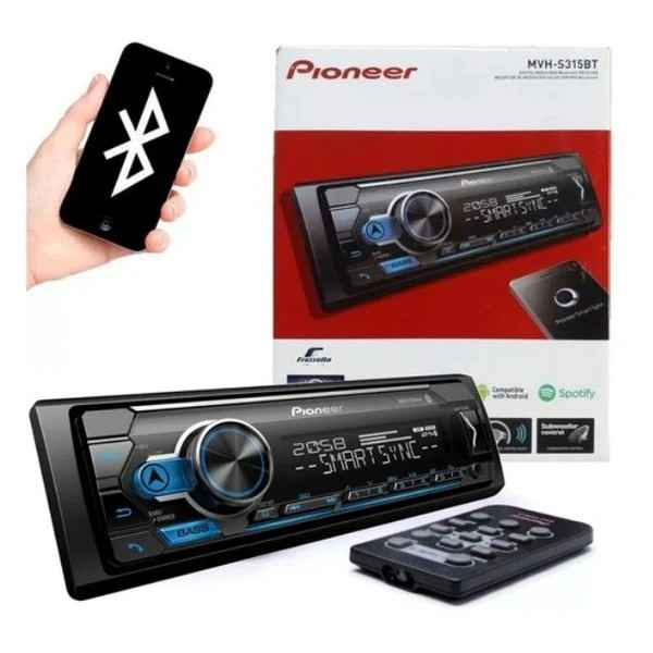 PIONEER MVH-S325BT DIGITAL MEDIA RECEIVER WITH DUAL BLUETOOTH (CD-P325BT) .