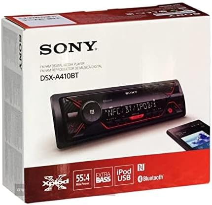 Sony DSX-A410BT Single Din Bluetooth Front USB AUX Car Stereo Digital Media Receiver