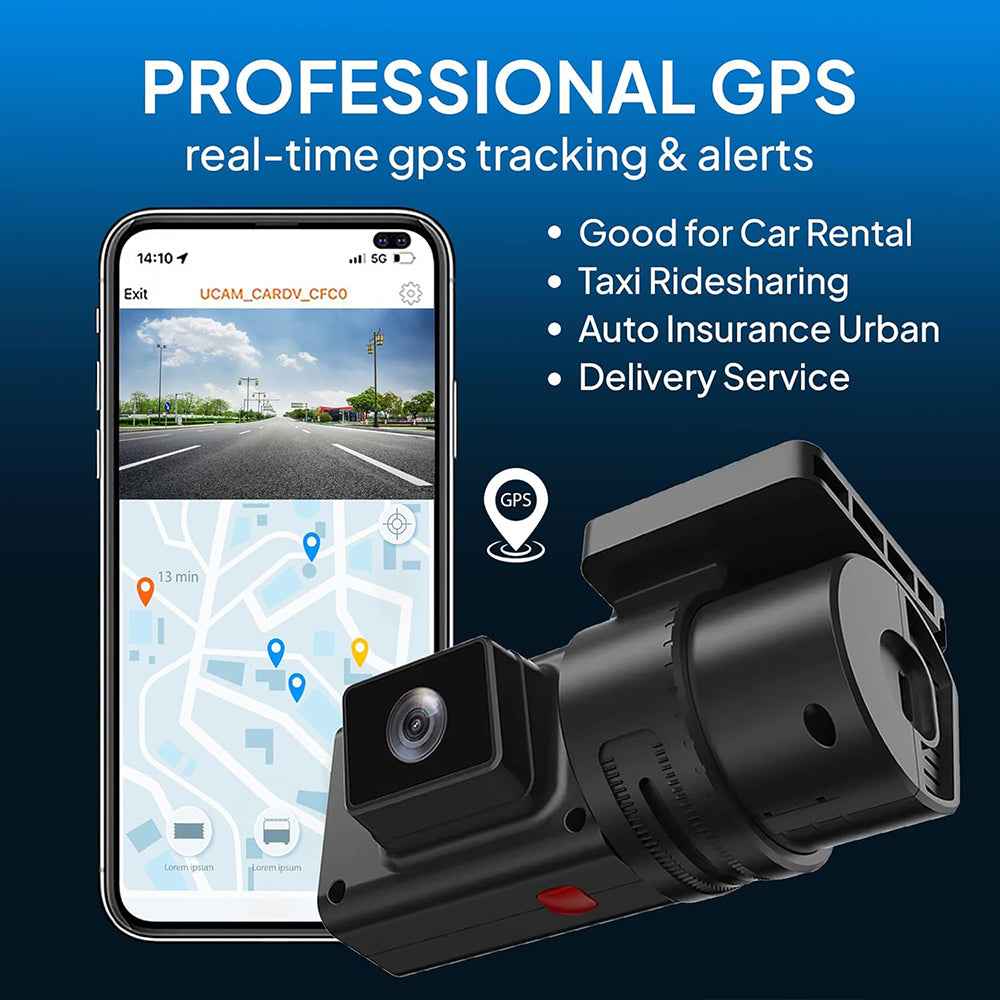 Jimi-Mini 4G Car Camera with Live Streaming, JC181, Dual Cameras, GPS Tracking, WiFi, Hotspot, Multiple Alarms, DVR, Dash Cam