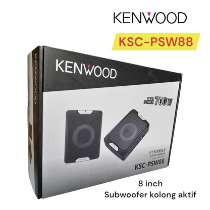 KSC-PSW88 8″ 700w Underseat Active Subwoofer Rear Deck Mounted Rectangular Car Speaker (700 W)