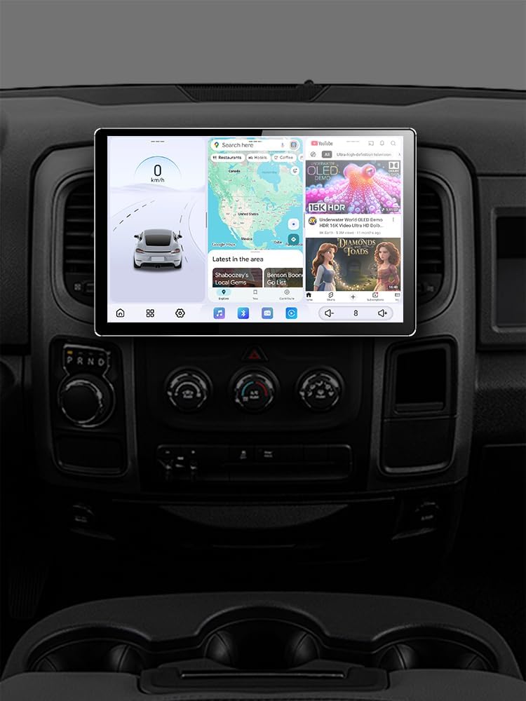 8+128GB 13 Inch Double Din Car Stereo  Android Car Stereo Tounch Screen Universal Double DinCarplay Radio