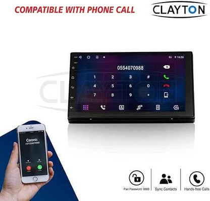 Clayton Car Stereo Screen For Toyota Universal (7-inch) Full Touch Android Multimedia Monitor & Screen Tablets Video Players, Support 1024x768P (RAM 2GB, ROM 32GB)