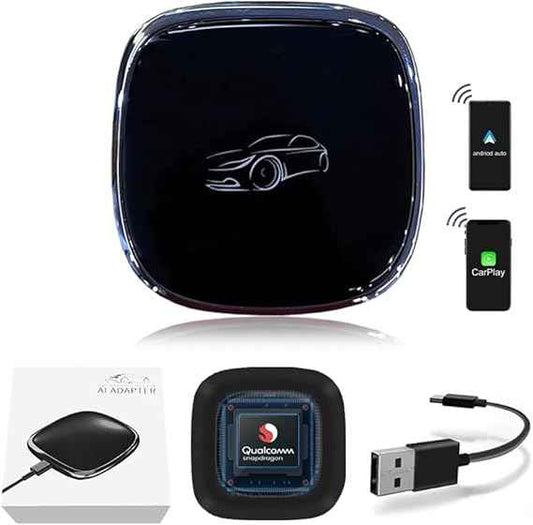 CAR PLAY AI BOX WIRLESS ANDROID 13 8GB RAM 128GB STORAGE FIVE STAR