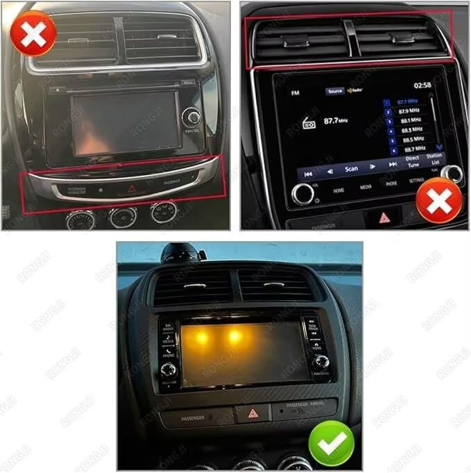 Touch Screen Android Car Stereo for Mitsubishi ASX 2016 2017 2018 2019 2020 2021 2022 Car Radio Built-in Car-Play Android Auto GPS Navigation Dash Kit