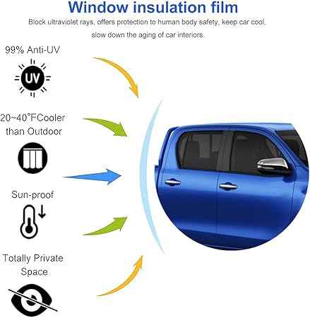 CAR WINDOW FILM (HARARI) VISIBILITY 50%  ROLL (V99)