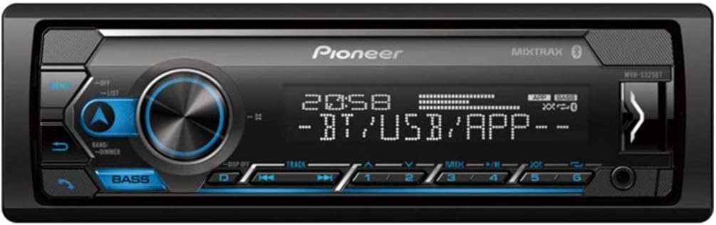 Pioneer MVH-S325BT Digital Media Receiver with Dual Bluetooth, compatible with Pioneer Smart Sync app
