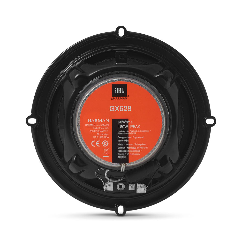 JBL GX628 GX SERIES 6.5" 180W PEAK POWER 2-WAY COAXIAL CAR LOUDSPEAKERS (PAIR).