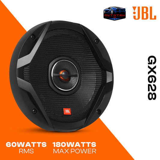 JBL GX628 GX SERIES 6.5" 180W PEAK POWER 2-WAY COAXIAL CAR LOUDSPEAKERS (PAIR).