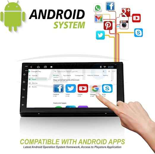 Clayton Car Stereo Screen For Toyota Universal (7-inch) Full Touch Android Multimedia Monitor & Screen Tablets Video Players, Support 1024x768P (RAM 2GB, ROM 32GB)