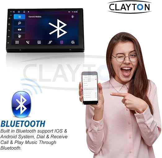 Clayton Car Stereo Screen For Toyota Universal (7-inch) Full Touch Android Multimedia Monitor & Screen Tablets Video Players, Support 1024x768P (RAM 2GB, ROM 32GB)