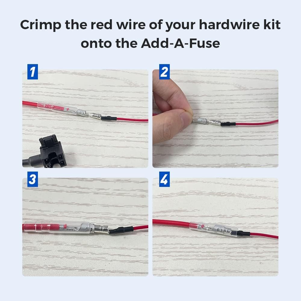 AZDOME 3-Lead Acc Hardwire Kit Type-C USB Port, 12ft