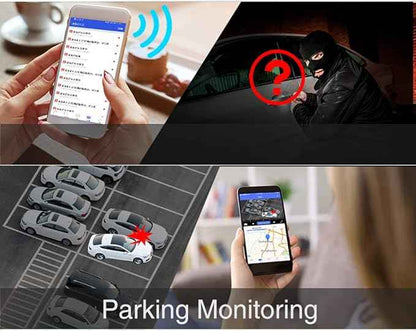 Dashcam C3 4G WIFI GPS TRACKING FHD 1080P 3 CAM (LIFE TIME Subscription Free) .