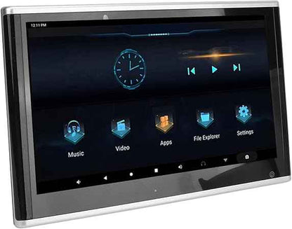 HEAD REST 10.1INCH ANDROID 2GB RAM 32GB STORAGE VER.13 (PAIR) BLK .