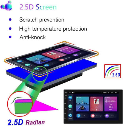 Clayton Car Stereo Screen For Toyota Universal (7-inch) Full Touch Android Multimedia Monitor & Screen Tablets Video Players, Support 1024x768P (RAM 4GB, ROM 64GB).