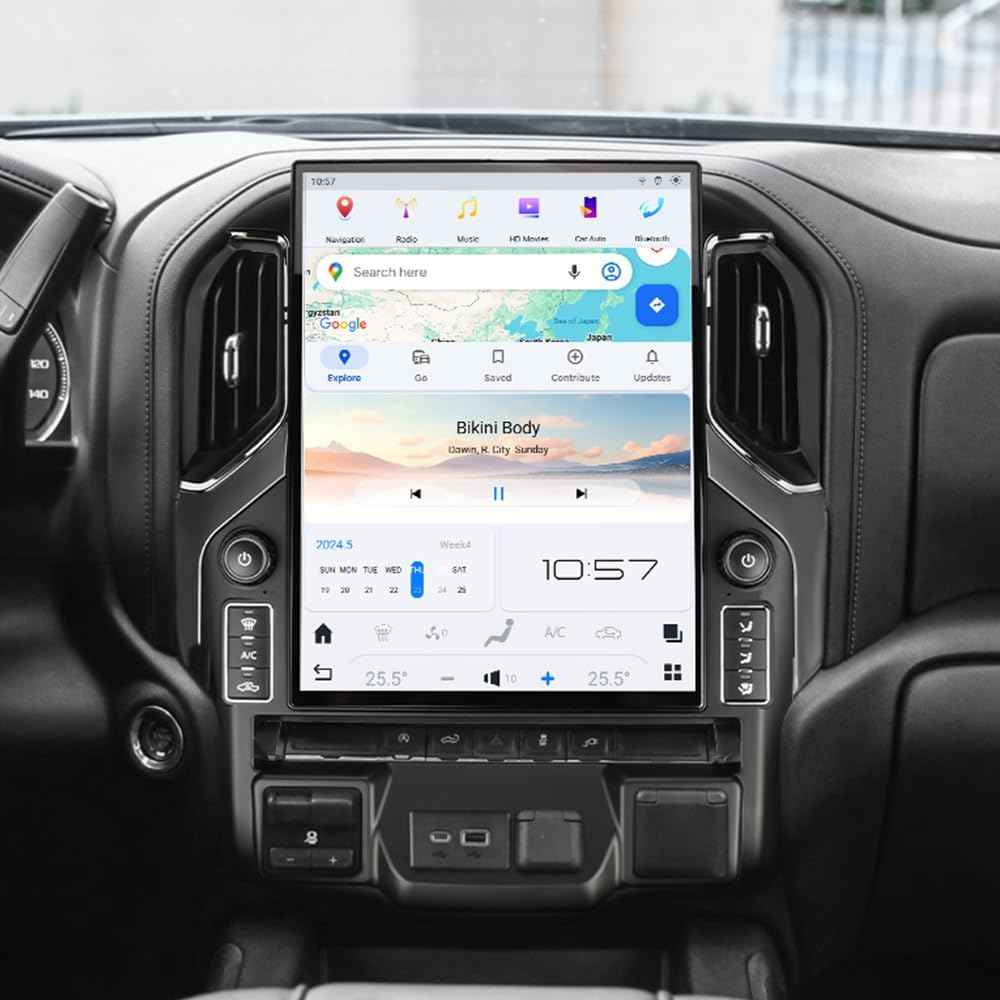 Chevrolet Silverado / GMC Sierra 2019 - 2021 Android TESLA 15.6 " 8GB RAM +128GB STORAGE