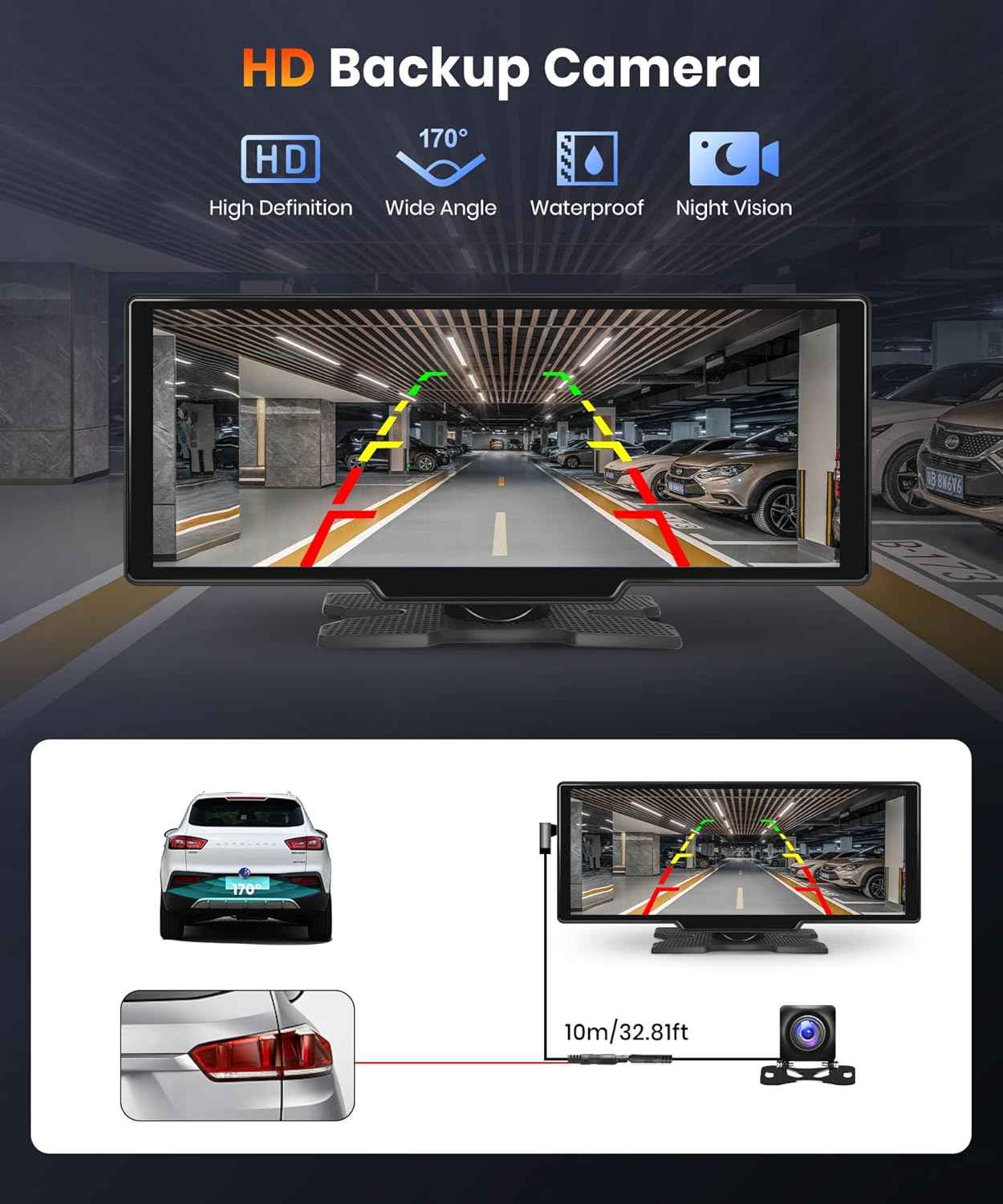 DASH CAM CARPLAY / AUTO ANDROID 2 CAMERA  CP/AA