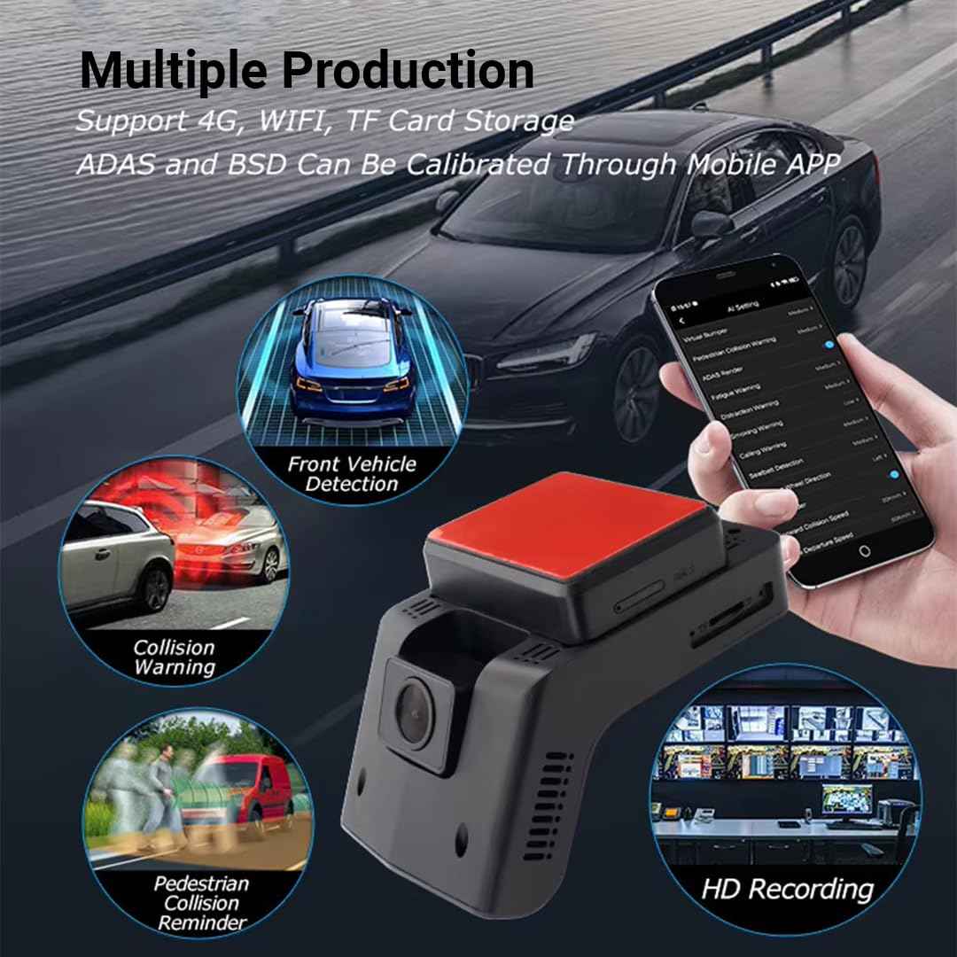 Dashcam c3-n 3ch WiFi Tracker with ADAS DMS.