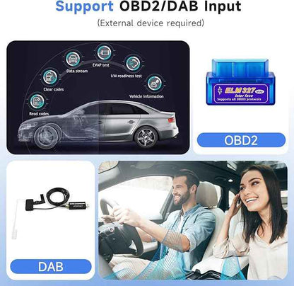 Clayton Car Stereo Screen For Toyota Universal (7-inch) Full Touch Android Multimedia Monitor & Screen Tablets Video Players, Support 1024x768P (RAM 4GB, ROM 64GB).