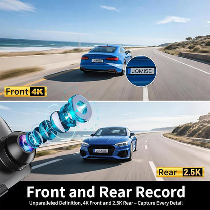 DASH CAM MIRROR FULL SCREEN DUAL CAMERA 4K WDR (MR 2CAM) FIVE STAR PLUS 2CH.