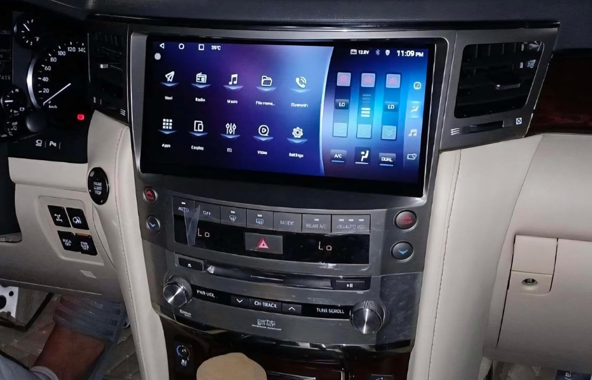 Clayton Lexus LX570 2008-2015 (9-inch) 8 GB RAM 128 STORAGE Android Multimedia System, QLED HD Display, CarPlay & Android Auto