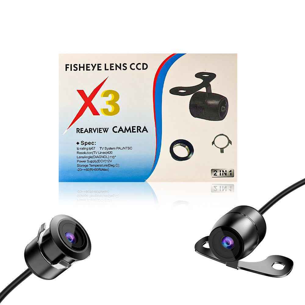 X3 2-IN-1 CAR REAR VIEW OR FRONT VIEW CAMERA.