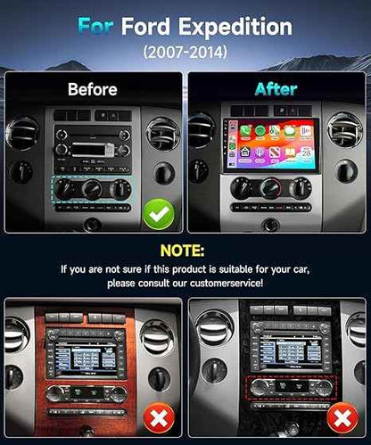 Ford Expedition 2007-2014 android car stereo (wooden).