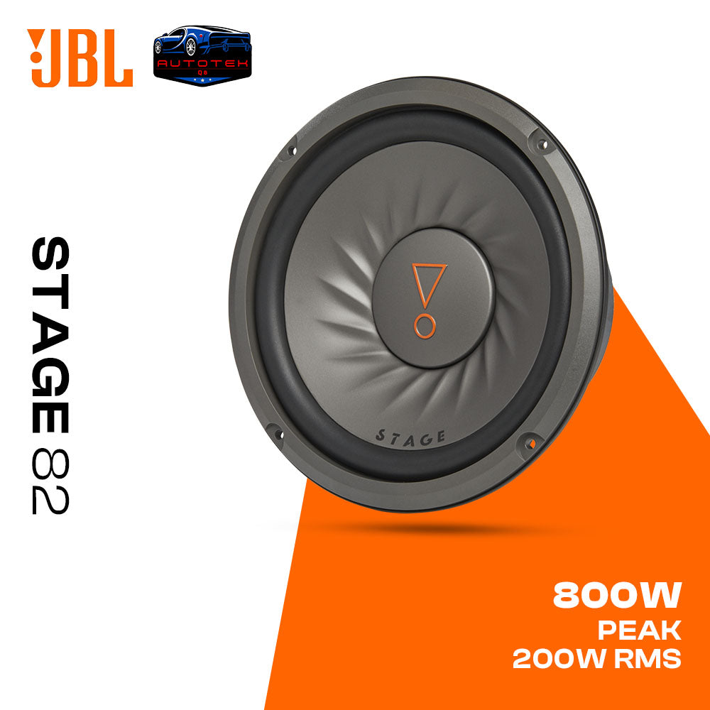 JBL STAGE 82 CAR AUDIO SUBWOOFER, 200 WATTS RMS, VOICE COIL.