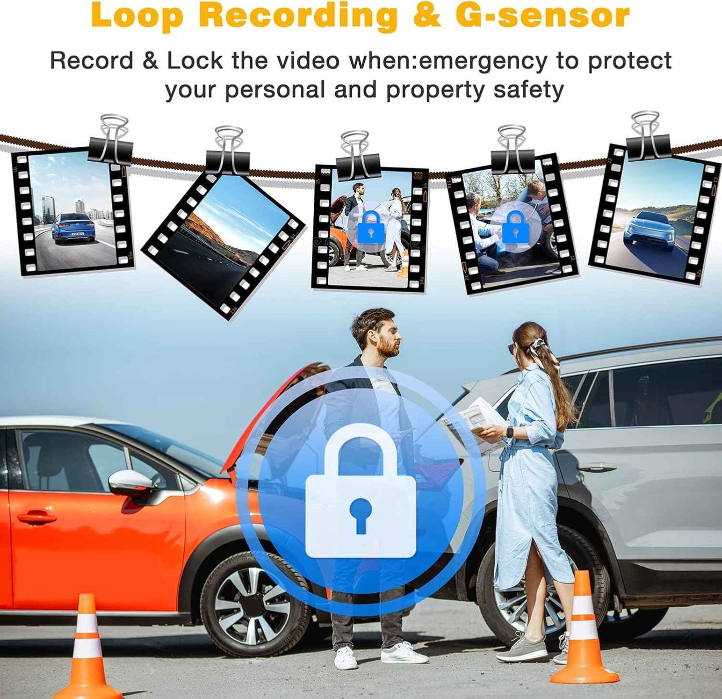 Dashcam MIRROR FULL SCREEN DUAL CAMERA 2K (MR 2CAM) .