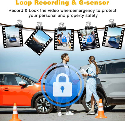 Dashcam MIRROR FULL SCREEN DUAL CAMERA 2K (MR 2CAM) .